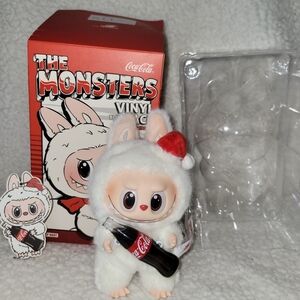 New Pop Mart Coca-Cola Labubu With Clear Case 100% Authentic